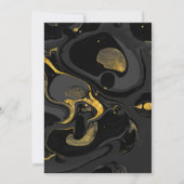 Moderner Abstrakter Abschluss aus Marmor Einladung (Rückseite)