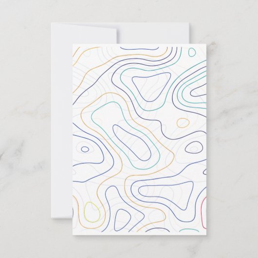 Moderner Abstrakter Abschluss Senior Party Dankeskarte (Rückseite)