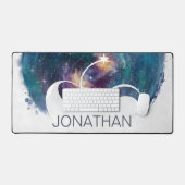 Moderner Abstrakter Aquarellraum Schreibtischunterlage (Tastatur & Maus)