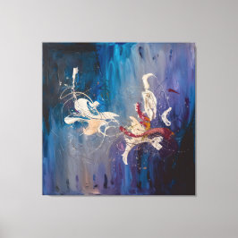 Moderner Abstrakter Art-Kosmischer Tanz der Schöpf Leinwanddruck