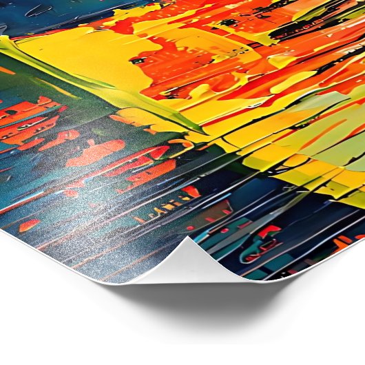 Moderner Abstrakter Ausdruck Fotodruck (Ecke)