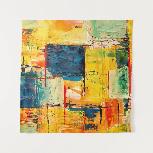 Moderner Abstrakter Ausdruck Wandteppich (Vorderseite)