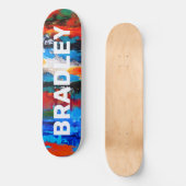 Moderner Abstrakter, benutzerdefinierter Personali Skateboard (Vorderseite)