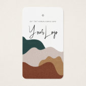 Moderner Abstrakter Boho Business Clohang Tag (Vorderseite)