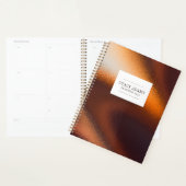 Moderner Abstrakter Bronze-Folienplaner Planer (Anzeige)