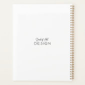 Moderner Abstrakter Bronze-Folienplaner Planer (Rückseite)