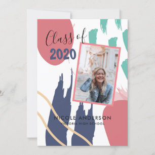 Moderner Abstrakter Brush Stroke Abschluss Einladung