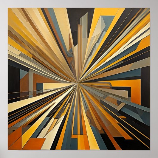 Moderner abstrakter Designfuturismus 1:1 Poster (Vorne)