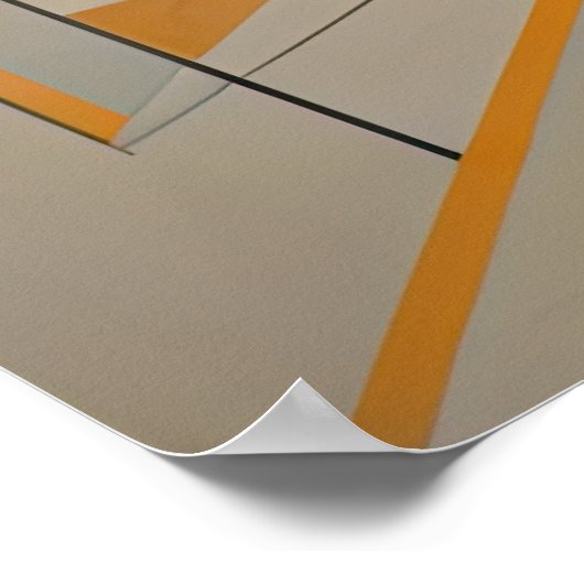 Moderner abstrakter Designfuturismus 3:2 Poster (Ecke)