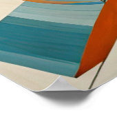 Moderner abstrakter Designfuturismus 3:2 Poster (Ecke)