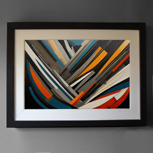 Moderner abstrakter Designfuturismus 3:2 Poster