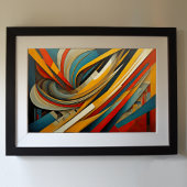 Moderner abstrakter Designfuturismus 3:2 Poster