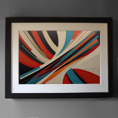 Moderner abstrakter Designfuturismus 3:2 Poster