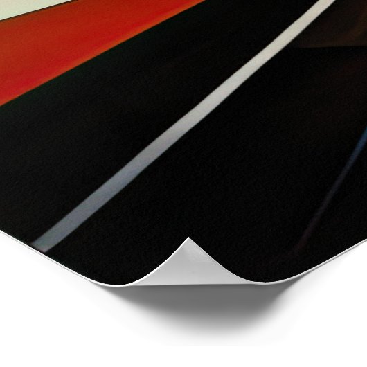 Moderner abstrakter Designfuturismus 3:2 Poster (Ecke)