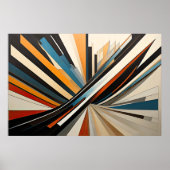 Moderner abstrakter Designfuturismus 3:2 Poster (Vorne)