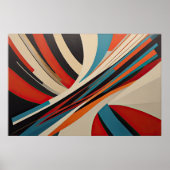 Moderner abstrakter Designfuturismus 3:2 Poster (Vorne)