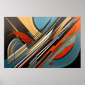 Moderner abstrakter Designfuturismus 3:2 Poster (Vorne)