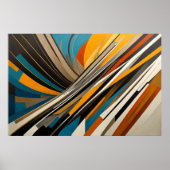 Moderner abstrakter Designfuturismus 3:2 Poster (Vorne)