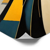 Moderner abstrakter Designfuturismus 4:5 Poster (Ecke)