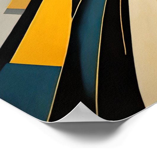 Moderner abstrakter Designfuturismus 4:5 Poster (Ecke)