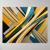 Moderner abstrakter Designfuturismus 4:5 Poster (Vorne)