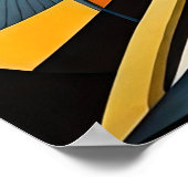Moderner abstrakter Designfuturismus 4:5 Poster (Ecke)