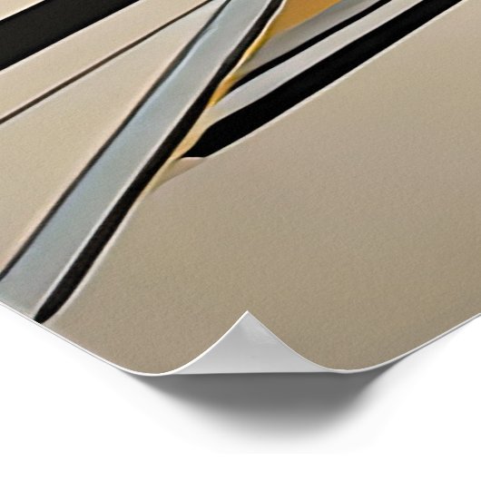 Moderner abstrakter Designfuturismus 4:5 Poster (Ecke)