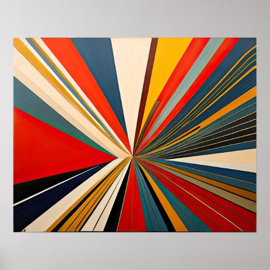 Moderner abstrakter Designfuturismus 4:5 Poster (Vorne)