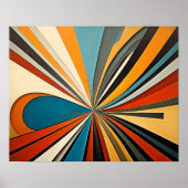 Moderner abstrakter Designfuturismus 4:5 Poster (Vorne)