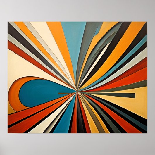 Moderner abstrakter Designfuturismus 4:5 Poster (Vorne)