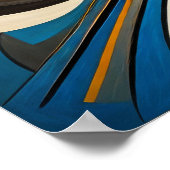 Moderner abstrakter Designfuturismus 4:5 Poster (Ecke)