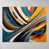 Moderner abstrakter Designfuturismus 4:5 Poster (Vorne)
