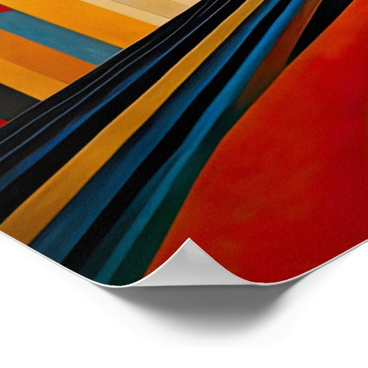 Moderner abstrakter Designfuturismus 4:5 Poster (Ecke)