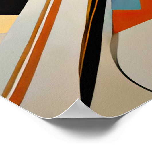 Moderner abstrakter Designfuturismus 4:5 Poster (Ecke)