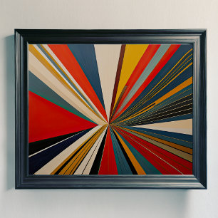 Moderner abstrakter Designfuturismus 4:5 Poster