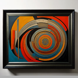 Moderner abstrakter Designfuturismus 4:5 Poster