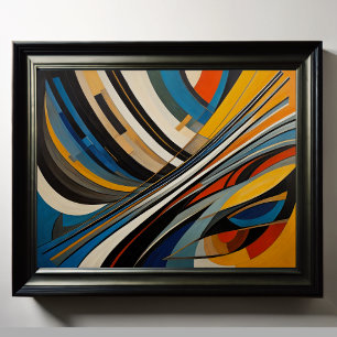 Moderner abstrakter Designfuturismus 4:5 Poster