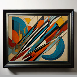 Moderner abstrakter Designfuturismus 4:5 Poster