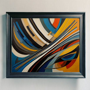 Moderner abstrakter Designfuturismus 4:5 Poster