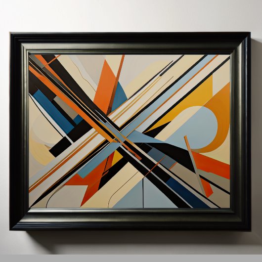 Moderner abstrakter Designfuturismus 4:5 Poster