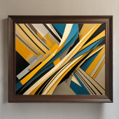 Moderner abstrakter Designfuturismus 4:5 Poster