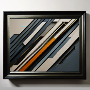 Moderner abstrakter Designfuturismus 4:5 Poster