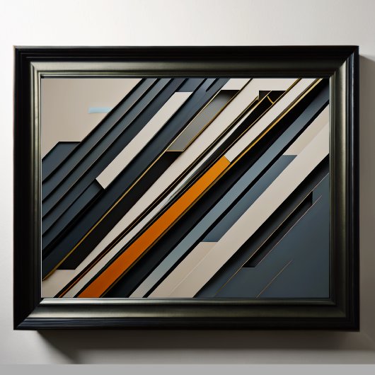 Moderner abstrakter Designfuturismus 4:5 Poster