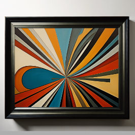 Moderner abstrakter Designfuturismus 4:5 Poster