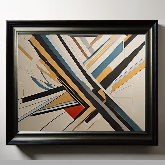 Moderner abstrakter Designfuturismus 4:5 Poster