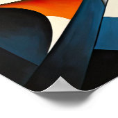 Moderner abstrakter Designfuturismus 4:5 Poster (Ecke)