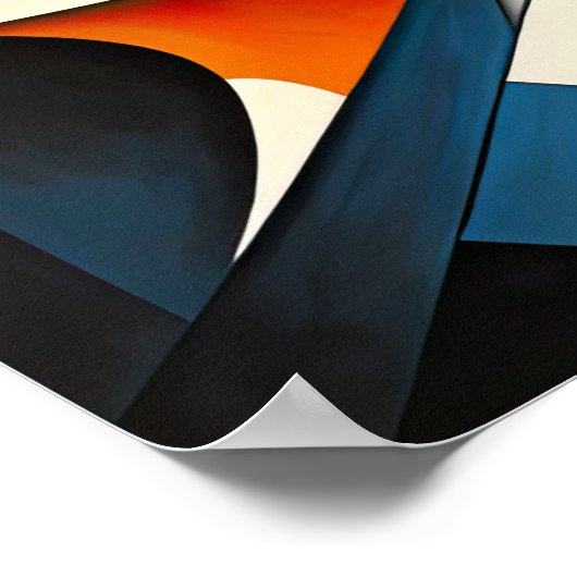 Moderner abstrakter Designfuturismus 4:5 Poster (Ecke)