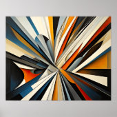 Moderner abstrakter Designfuturismus 4:5 Poster (Vorne)