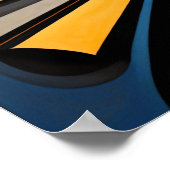 Moderner abstrakter Designfuturismus 4:5 Poster (Ecke)