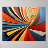 Moderner abstrakter Designfuturismus 4:5 Poster (Vorne)